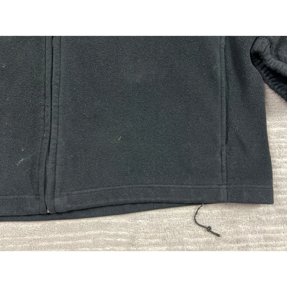 Winchester Fleece Jacket Mens XL Black Full Zip Rugged Sportsman Outdoors Logo